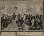 Bosse, Abraham - Abschluss des Ehevertrags zwischen Luisa Maria Gonzaga und Wladyslaw IV. im Schloss Fontainebleau