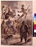 Prjanischnikow, Illarion Michajlowitsch - Illustration zur Geschichte Die verschwundene Urkunde aus der Sammlung Abende auf dem Weiler bei Dikanka von Nikolai Gogol