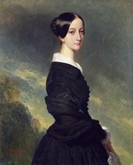 Winterhalter, Franz Xavier - Porträt von Prinzessin Franziska von Brasilien (1824-1898) 