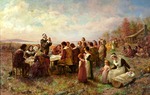 Brownscombe, Jennie Augusta - Das erste Thanksgiving in Plymouth