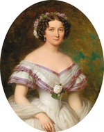 Barabás, Miklós - Bildnis Maria Gabriella Josepha Anna Gräfin Szápáry, geb. Atzél de Borosjenö (1834-1912)