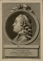 Saint-Aubin, Augustin, de - Porträt von Charles Gauzargues (1725-1799) 