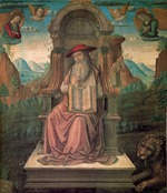Santi, Giovanni - Der heilige Hieronymus auf dem Thron