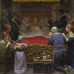 Zahrtmann, Kristian - Tod von Leonora Christina im Kloster Maribo