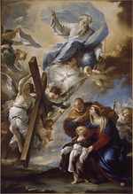 Giordano, Luca - Die Heilige Familie mit den Passionssymbolen