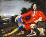 Lippi, Lorenzo - Bildnis eines jungen Mannes mit Labrador