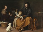 Murillo, Bartolomé Estebàn - Die Heilige Familie mit dem Vögelchen
