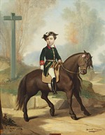 Masson, Bénédict - Reiterporträt von Louis-Napoléon Bonaparte (1856-1879), Prinz von Frankreich