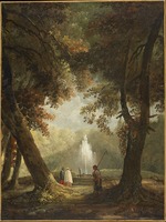 Robert, Hubert - Der große Brunnen im Park der Villa Conti, Frascati