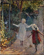 Lebasque, Henri - Kinder beim Seilspringen im Garten
