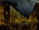 Caffi, Ippolito - Der Moccoli-Abend in Rom