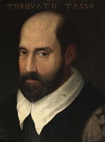 Unbekannter Künstler - Porträt von Torquato Tasso (1544-1595) 