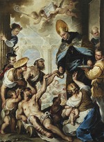 Giordano, Luca - Der heilige Thomas von Villanova verteilt Almosen