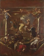 Giordano, Luca - Der Heilige Antonius von Padua heilt das abgeschlagene Bein des zornigen Sohnes