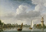 Compe, Jan ten - Die Spaarne in Haarlem