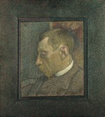 Lemmen, Georges - Porträt von Émile Verhaeren (1855-1918)