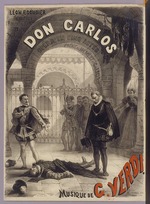 Neuville, Alphonse Marie, de - Plakat zur Oper Don Carlos von Giuseppe Verdi