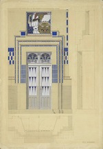 Wagner, Otto Koloman - Villa Wagner II (Hüttelbergstraße 28, Wien). Eingang