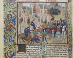 Liédet, Loyset - Der Tod von Wat Tyler (Miniatur aus Grandes Chroniques de France von Jean Froissart)