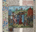 Unbekannter Künstler - Die Hochzeit von Isabelle de Valois und Richard II. (Miniatur aus Grandes Chroniques de France von Jean Froissart)