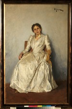 Lewitan, Isaak Iljitsch - Porträt von Sofja Kuwschinnikowa (1847-1907)