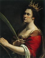 Gentileschi, Artemisia - Selbstbildnis als Heilige Katharina von Alexandrien