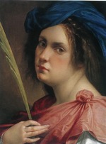 Gentileschi, Artemisia - Selbstbildnis als Heilige Katharina von Alexandrien