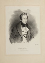 Devéria, Achille - Porträt des Schriftstellers Alfred de Vigny (1797-1863)