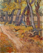 Gogh, Vincent, van - Pfad im Garten von Asyl in Saint-Rémy