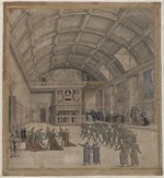 Unbekannter Künstler - Schloß Binche während der Festlichkeiten von August 1549