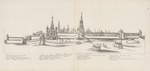 Meierberg (Meyerberg), Augustin, von - Moskauer Kreml von Osten aus gesehen. Aus: Augustin Freiherr von Meyerberg und seine Reise nach Russland