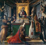 Rondinelli, Niccolò - Johannes der Evangelist erscheint der Kaiserin Galla Placidia
