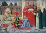 Gozzoli, Benozzo - Die Auferweckung des Napoleone Orsini durch den heiligen Dominikus