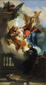 Tiepolo, Giambattista - Die Heilige Familie erscheint dem Heiligen Kajetan