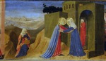 Angelico, Fra Giovanni, da Fiesole - Heimsuchung. Predella des Altarbildes Die Verkündigung