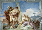 Tiepolo, Giambattista - Rinaldo verläßt Armida