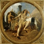 Vernet, Horace - Der Genius des Dampfes auf dem Land (Deckengemälde, Salle des Pas perdus)