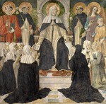 Rosselli, Cosimo di Lorenzo - Heilige Katharina von Siena als geistliche Mutter des zweiten und dritten Ordens der Dominikaner