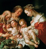 Wtewael, Joachim - Die Heilige Familie mit dem Johannesknaben