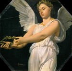 Ingres, Jean Auguste Dominique - Der Sieg. Studie für Die Apotheose Homers