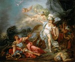 David, Jacques Louis - Mars im Kampf mit Minerva
