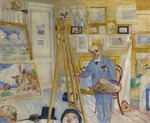 Ensor, James - Das malende Skelett