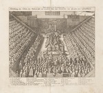 Hollar, Wenceslaus - Abbildung der Session des Parlaments zu London über den Sententz des Grafen von Stafford