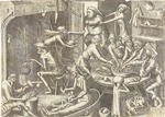 Liefrinck, Hans, der Ältere - Die magere Küche (Nach Pieter Brueghel I)