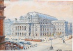 Frank, Friedrich - Blick auf die Wiener Staatsoper