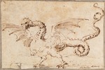 Ribera, José (Jusepe), de - Studie eines Drachen