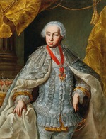 Unbekannter Künstler - Porträt von Erzherzog Leopold (dem künftigen Kaiser Leopold II.) im Hochzeitsgewand 