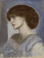 Rossetti, Dante Gabriel - Porträt von Jane Morris