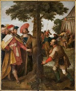 Francken, Frans, der Jüngere - Das Wunder des abgeholzten Baumes. (Das Wunder des heiligen Gummarus)