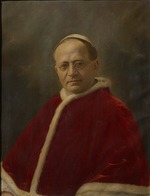 Unbekannter Künstler - Porträt von Papst Pius XI. (1857-1939)